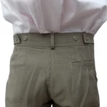 Bombacha de gabardina mil rayas beige - Image 4