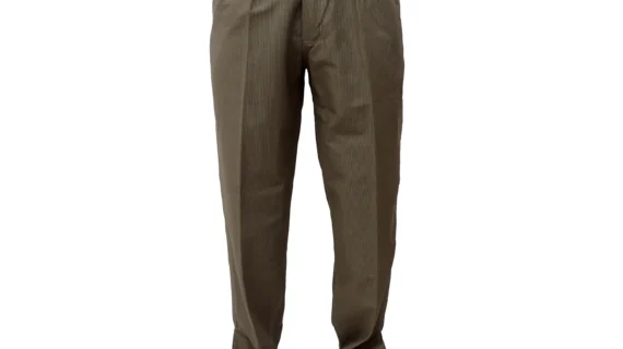 Bombacha de gabardina mil rayas beige