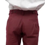 Bombacha de gabardina mil rayas bordo - Image 4