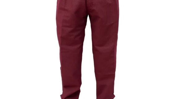 Bombacha de gabardina mil rayas bordo