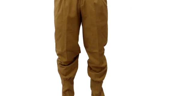 Bombacha de gabardina elastizada camel