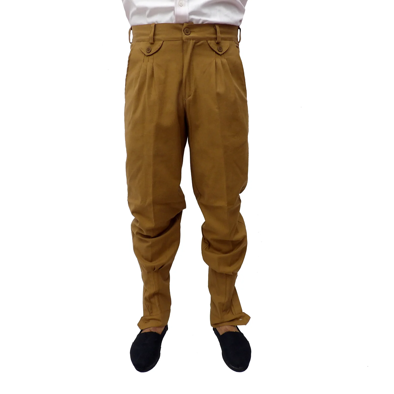 tcrca7077-1781011720.webp Bombacha de gabardina elastizada camel - Image 1