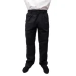 Bombacha de gabardina mil rayas negro