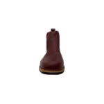 Bota corta con elástico punta cuadrada color tabaco - Image 5
