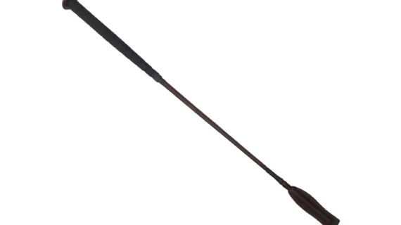 Fusta para jockey de cuero con grip de goma
