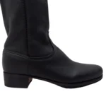 Botas de cuero caña larga blanda fondo de suela - Imagen 4