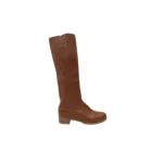 Botas de cuero caña larga blanda fondo de suela - Imagen 7