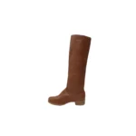Botas de cuero caña larga blanda fondo de suela - Imagen 8