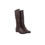 Botas de cuero caña larga blanda fondo de suela - Imagen 11