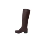 Botas de cuero caña larga blanda fondo de suela - Imagen 13