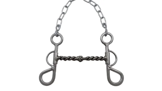 Freno filete torcido de hierro pulido y patas cortas de acero inoxidable